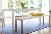 Extending gloss dining table
