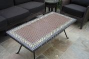 Brown mosaic coffee table