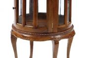 Round Mahogany Drinks Cabinet