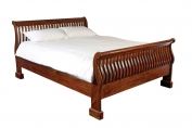 Rail Mahogany Sleigh bed