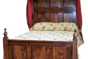 Fully Panelled Half Tester Bed