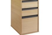 Commercial 3 Drawer Desk High Pedestal