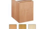 Jemini 2 Drawer Fixed Pedestal Oak KF72076