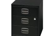 Bisley A4 Mobile Home Filer 3 Drawer Black