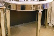 Antique style Venetian Mirrored Demi Lune Hall table