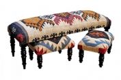 Solid Wood Nest of 3 Benches