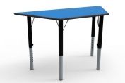 Height Adjustable Trapezoidal Classroom Table