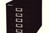 Bisley Non-Locking Multi-Drawer Cabinet 5 Drawer Black BY99622