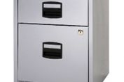 Bisley A4 Mobile Home Filer 2 Drawer Grey