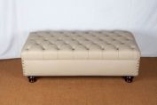 BUTTONED FOOTSTOOL