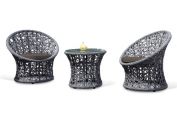 Bora Bora Lattice Rattan Tub Chair Set