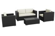 Castle 4 Piece Rattan Outdoor Lounge Set