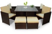 Manila Outdoor Rattan Dining Set