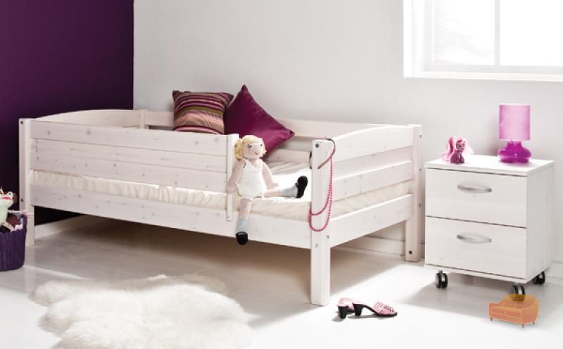 kids single bed with sides