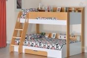 Flick Triple Bunk Bed in Maple