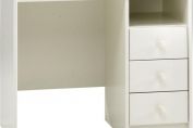 Steens For Kids Pedestal Desk in Solid Plain White