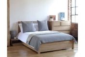 OAK STORAGE KINGSIZE BED