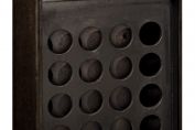 Faux Leather 16 Bottle Wine Cabinet
