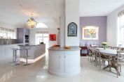 A hand painted kitchen