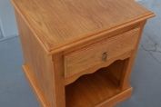 Traditional oak lamp table