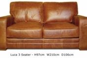 LUCA/LUSH 3 SEATER SOFA