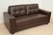 Rubens Leather 3 Seat Sofa Bed