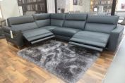 NATUZZI PELLE ITALIAN LEATHER POWER RECLINING SOFA
