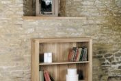 Mobel Oak Low Bookcase