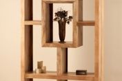 Mango Natural Tall Open Bookcase/Shelving Unit