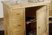 Groove Oak Shade Solid Mango Wood Small Sideboard with Drawers and Adjustable Shelf