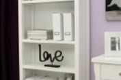 Hampton White Bookcase Painted New England Style Living Room Furniture by Baumhaus
