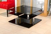 Black Glass Motion Coffee Table