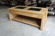 Oak and Granite Coffee Table