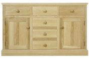 Oak Sideboard With Centre Drawers