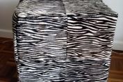 Zebra Cowhide Cube