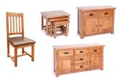 Rustic Oak Living and Dining