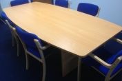 MEETING TABLE AND CHAIRS