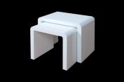 Clarus white nest of tables