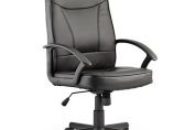 Blitz Executive Black Chair Black Bonded Leather With Arms Ref EX000137