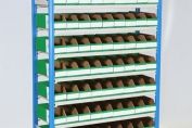 Small Parts Storage Bays with Bins
