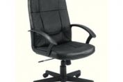 Jemini High Back Leather Faced Executive Armchair Black