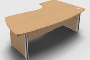 Structurex P2 Range Metal Finished Leg Compact Manager Desk