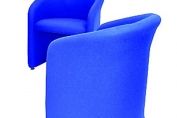 BLUE RECEPTION TUB CHAIR