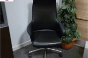 Senator Black Leather Hight Back Exec Chair