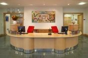 2 Person Beech Reception Counter