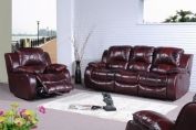 Geneva Leather Recliner Sofas