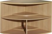 Buronomic Optineo 90 Degree Corner Bookshelf / Storage Unit