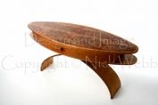 Elliptical hall table