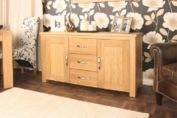 Aston Oak Sideboard Contemporary Oak Furniture by Baumhaus