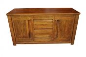 MANGO WOOD NATURAL HAMPTON LOW SIDEBOARD
